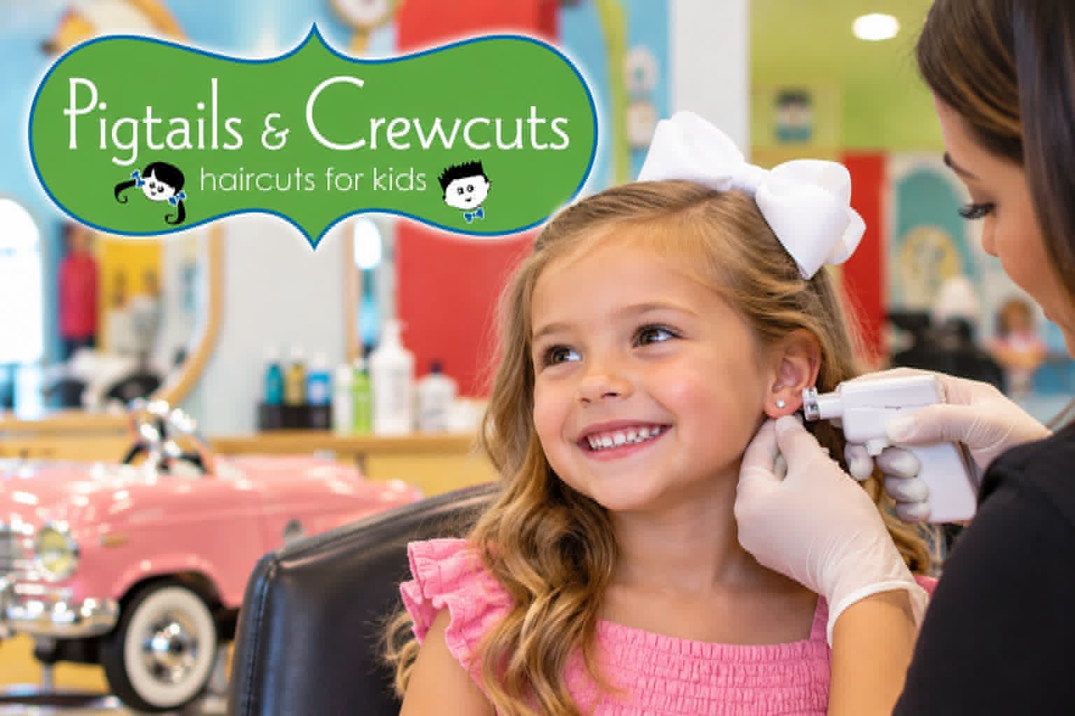 Pigtails & Crewcuts – $100 Ear Piercing Certificate